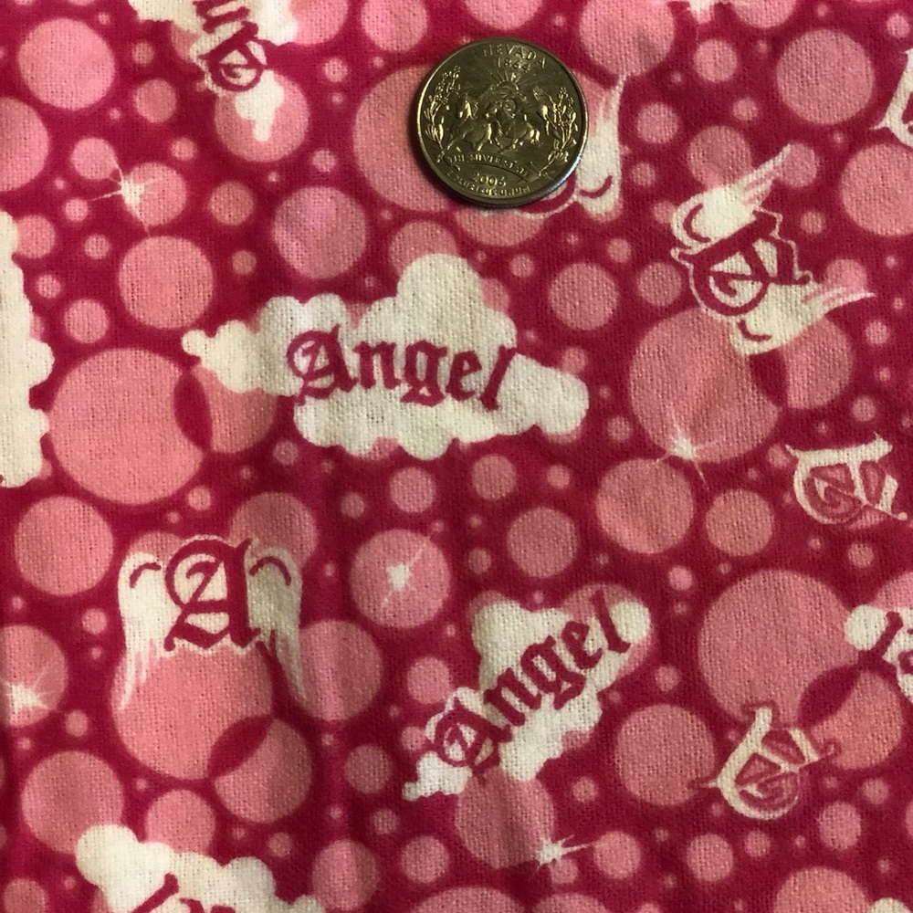 Girls Angel Pink Flannel Fabric 21”x42”